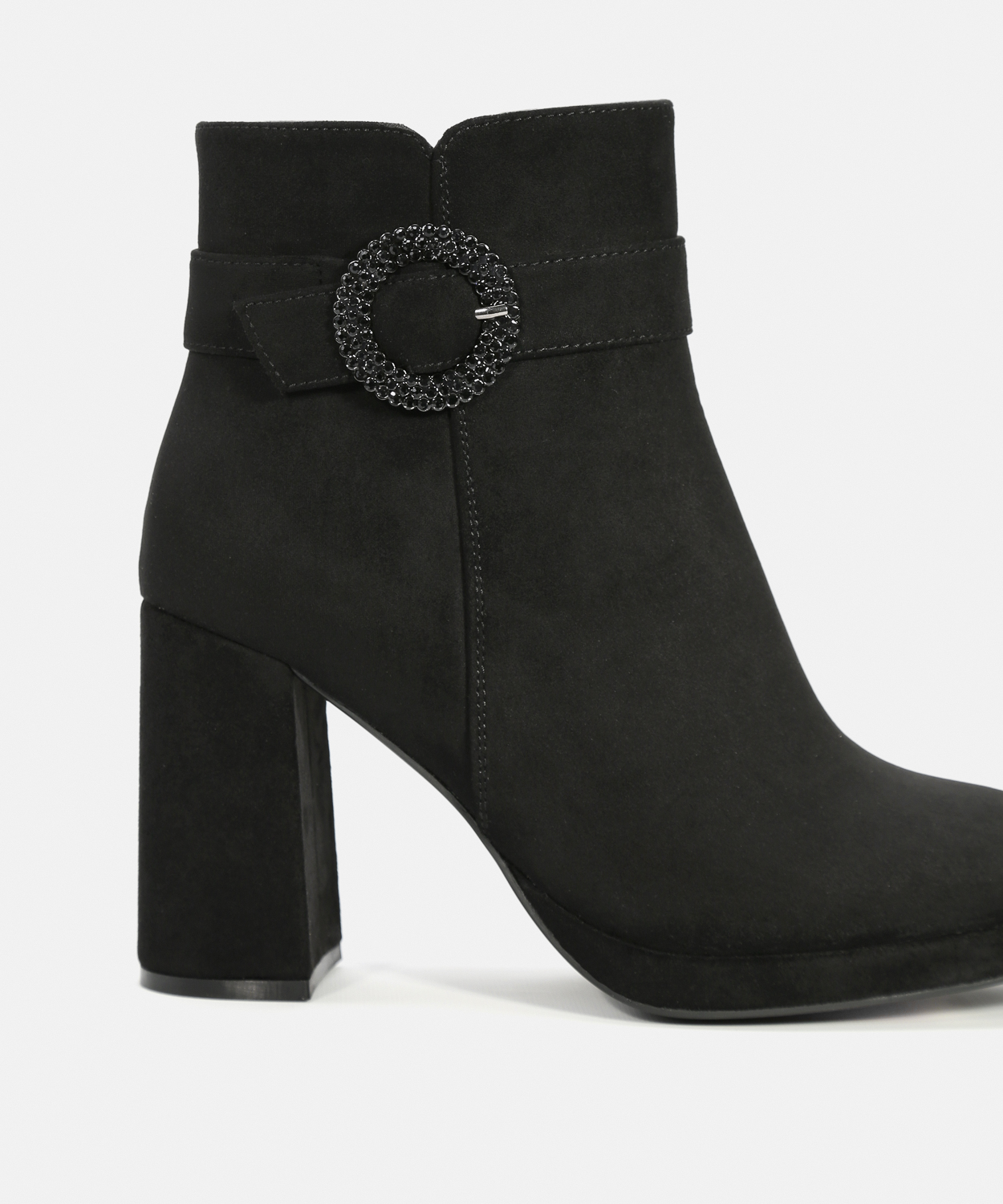 Botines plataforma hebilla joya image number null